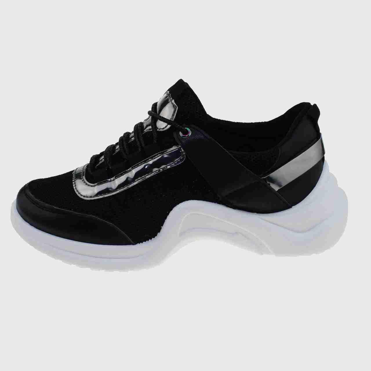 Zapatilla Negro Vía Franca Mujer-1