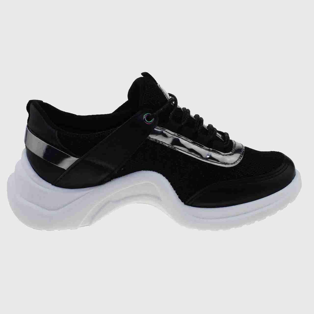 Zapatilla Negro Vía Franca Mujer-3