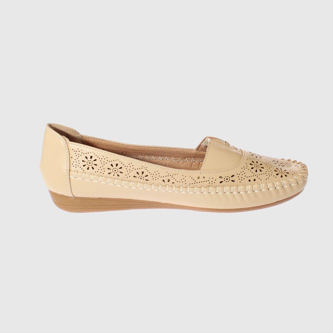 Mocasín Beige Vía Franca Mujer-3