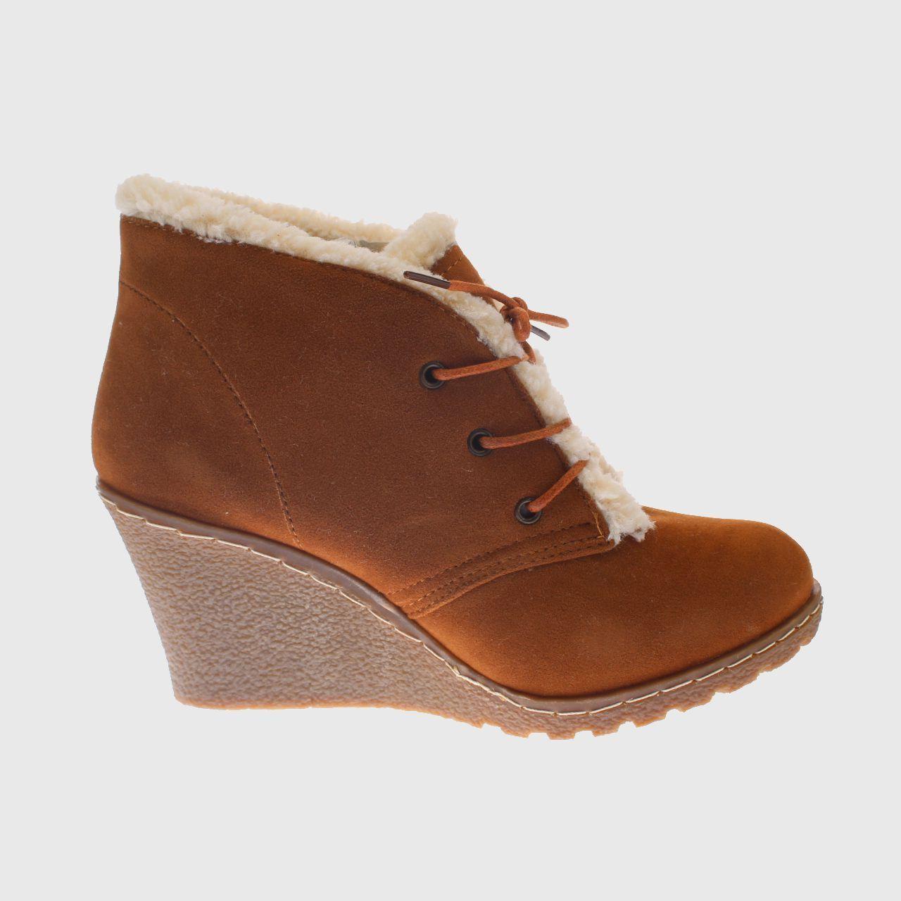 Botín taco chino Kaki Vía franca Mujer-1