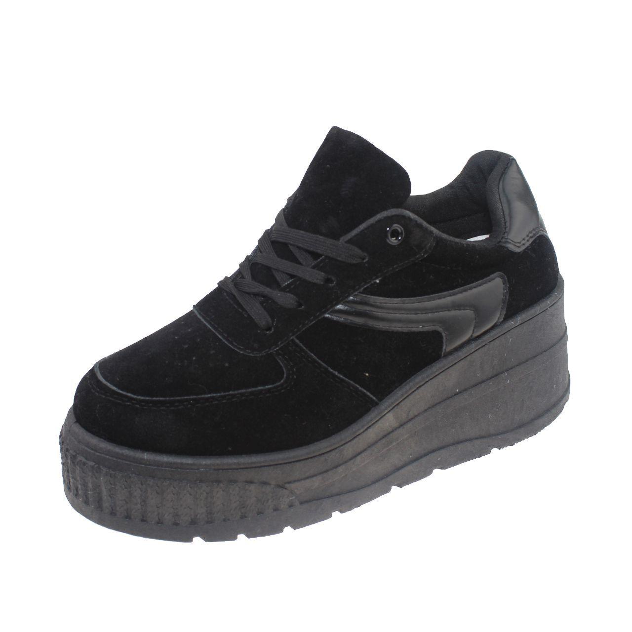 Zapatilla Negro Vía Franca Mujer-0
