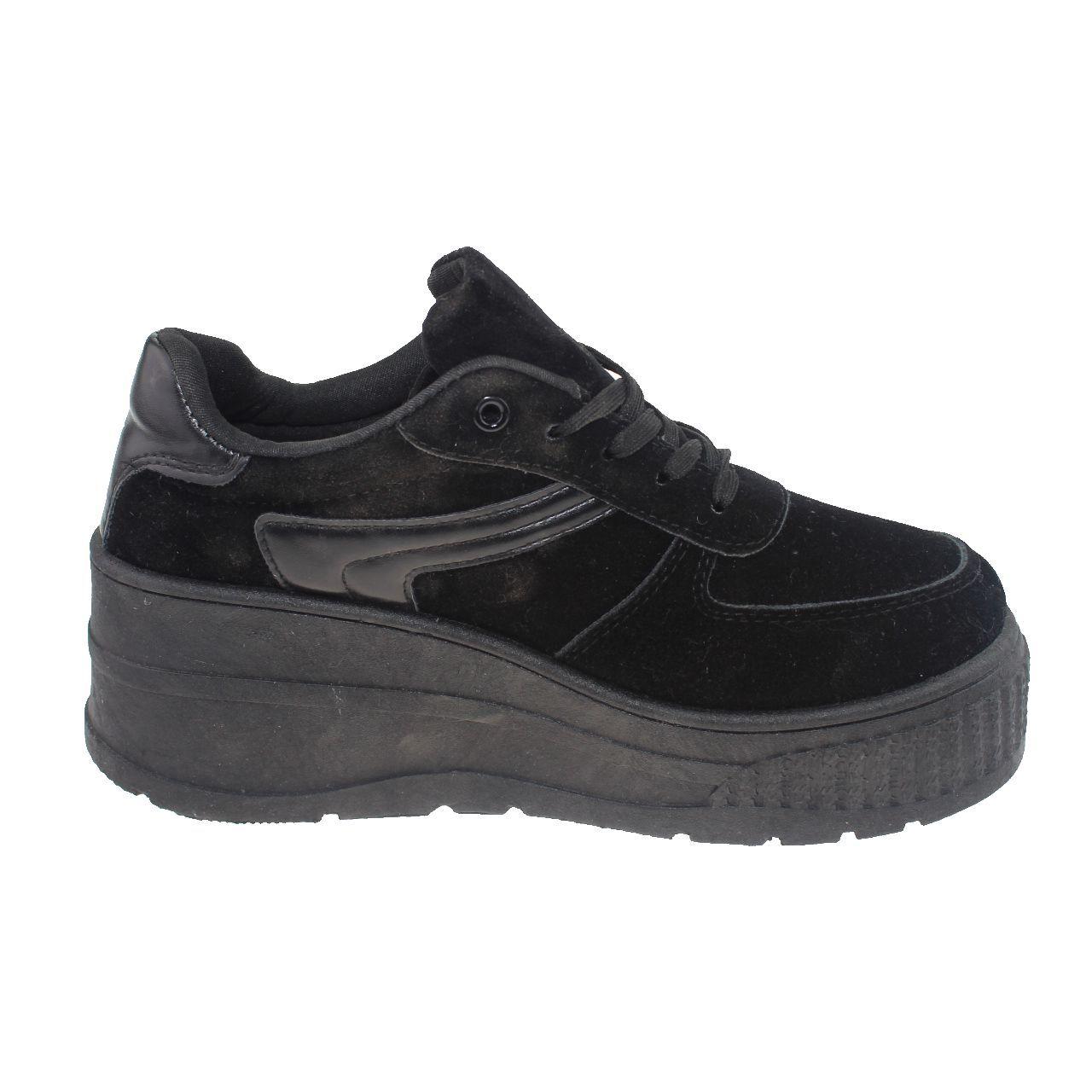 Zapatilla Negro Vía Franca Mujer-1