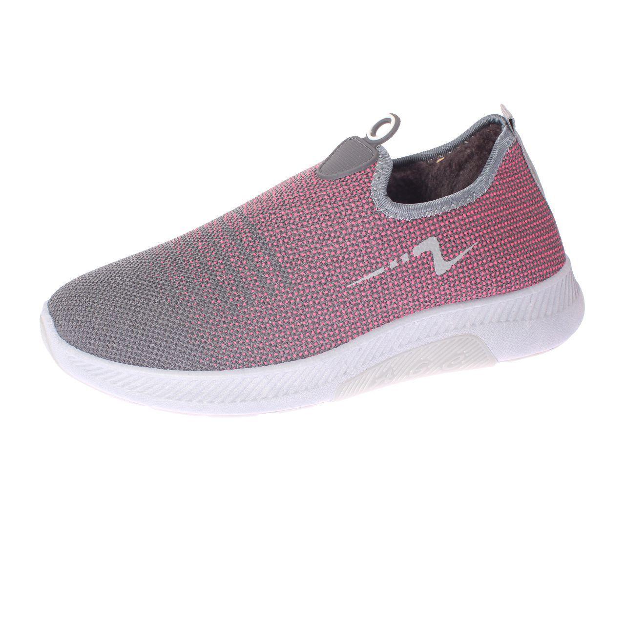 Zapatilla piel invernal Rosado/gris Vía Franca Mujer-0