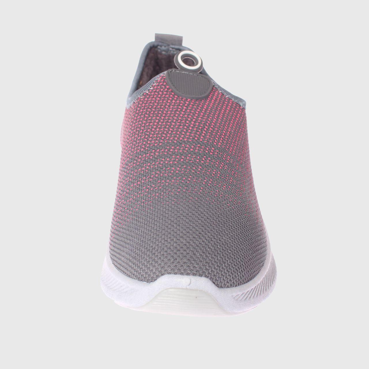 Zapatilla piel invernal Rosado/gris Vía Franca Mujer-2
