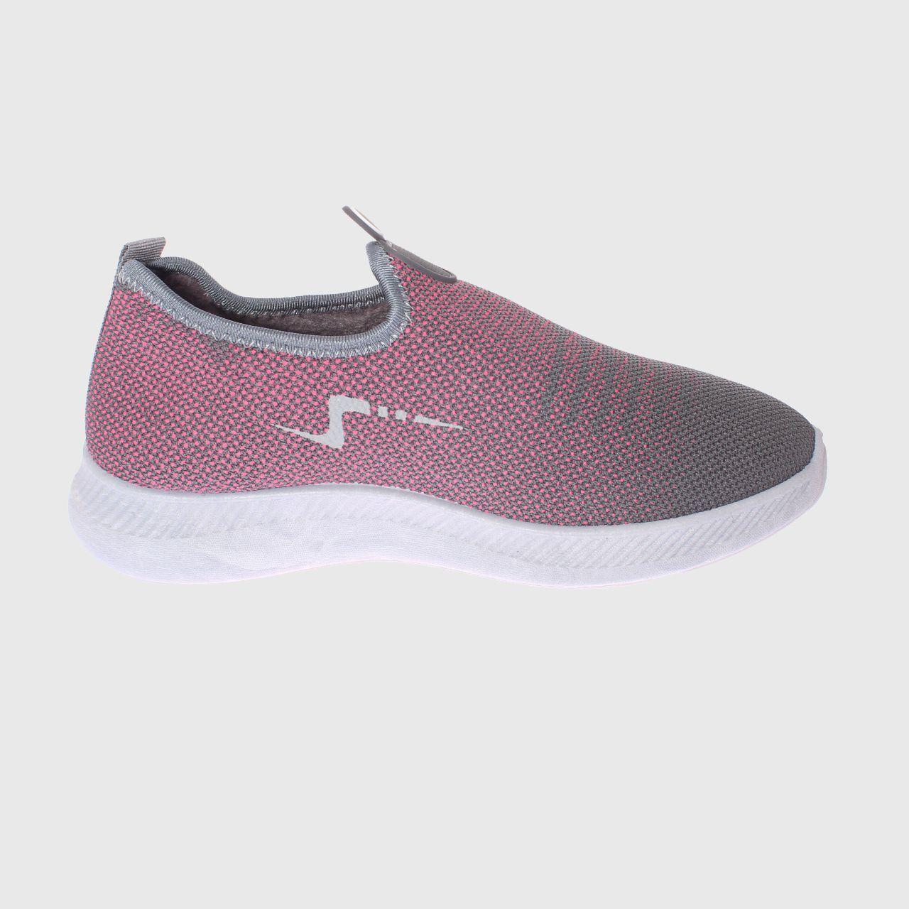 Zapatilla piel invernal Rosado/gris Vía Franca Mujer-3
