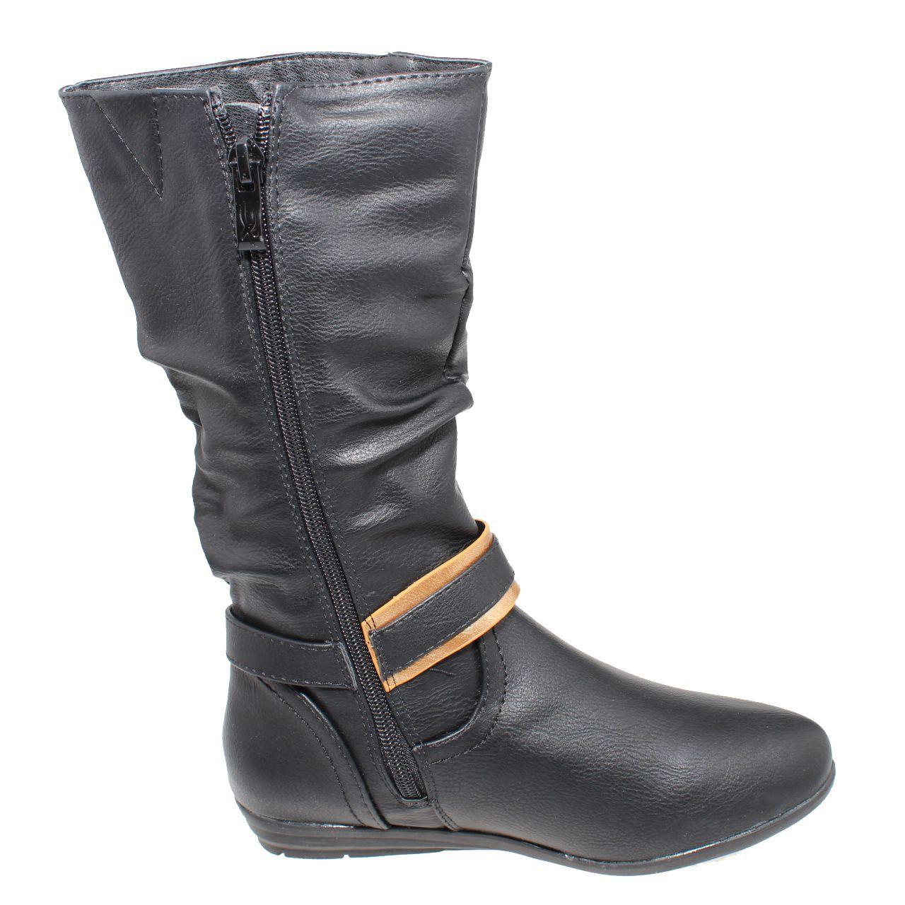 Bota Negro Vía Franca Niña-3