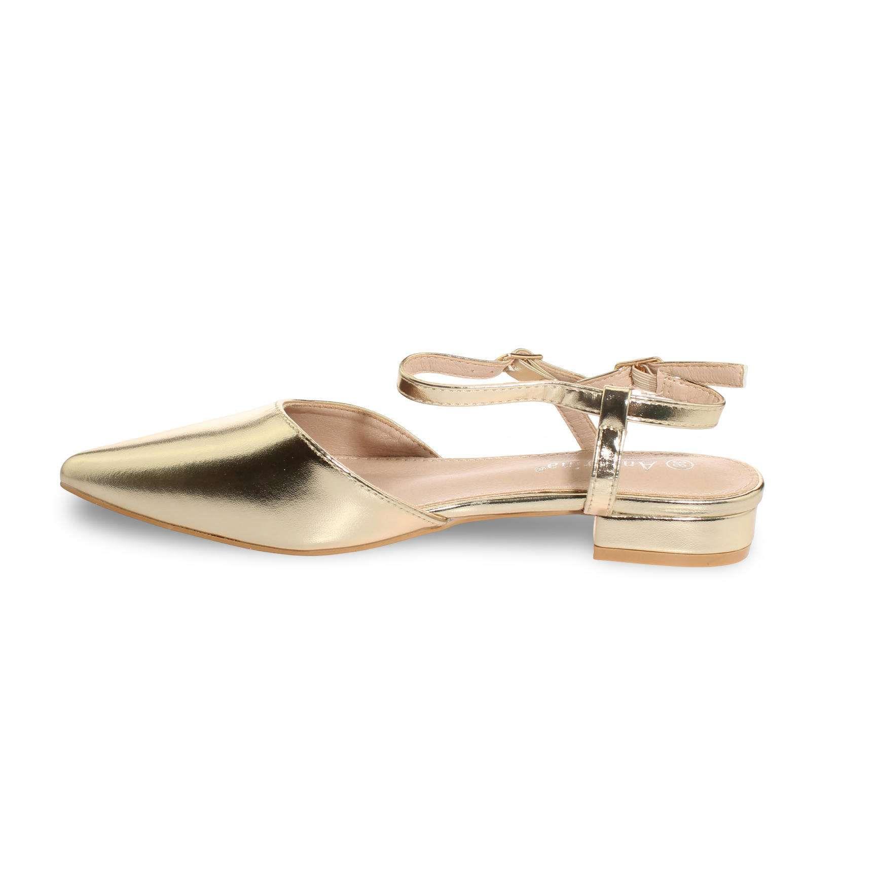Zapato Dorado Vía Franca Mujer Art: 5DR-0053GOLD-4