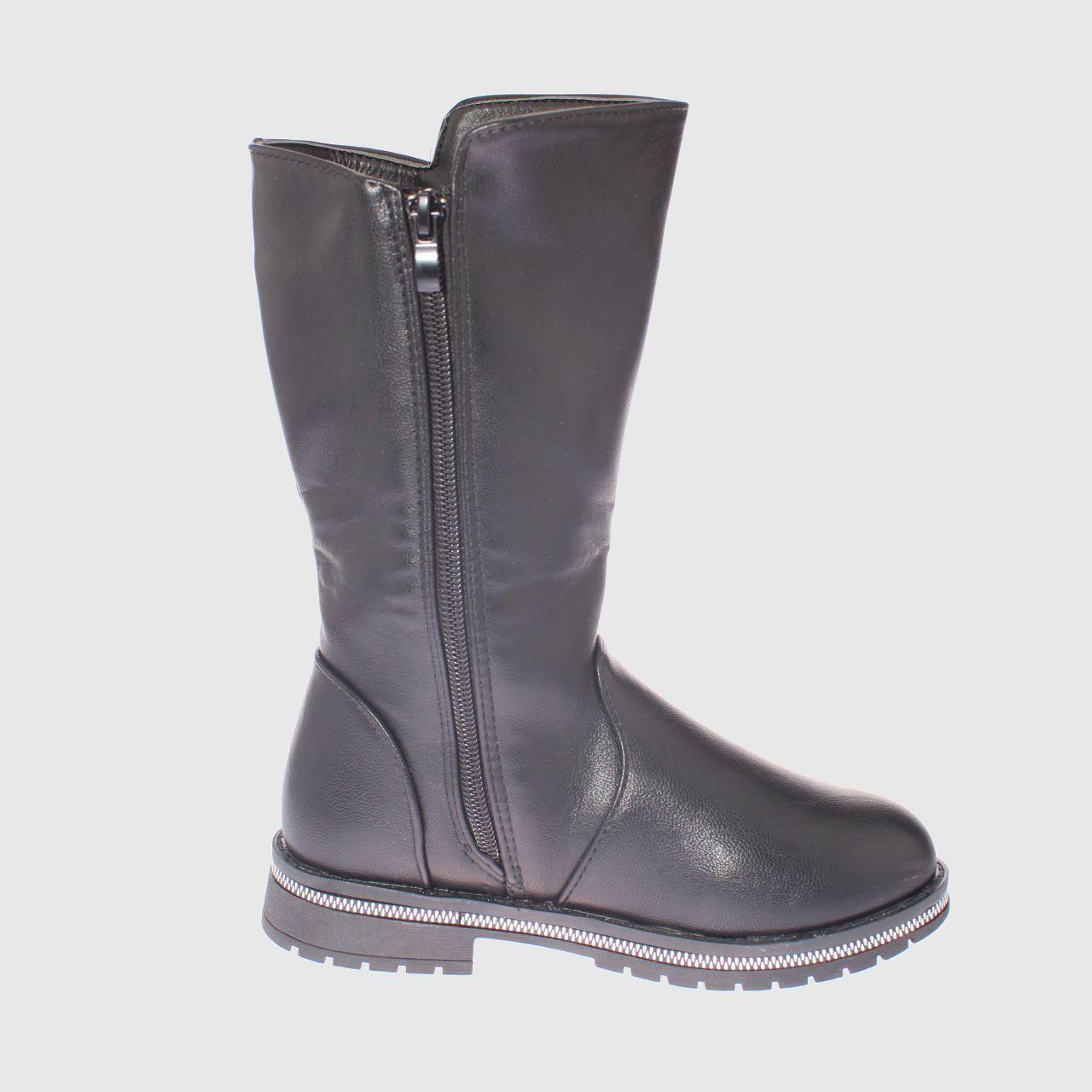 Bota Negro Vía Franca Niña-3