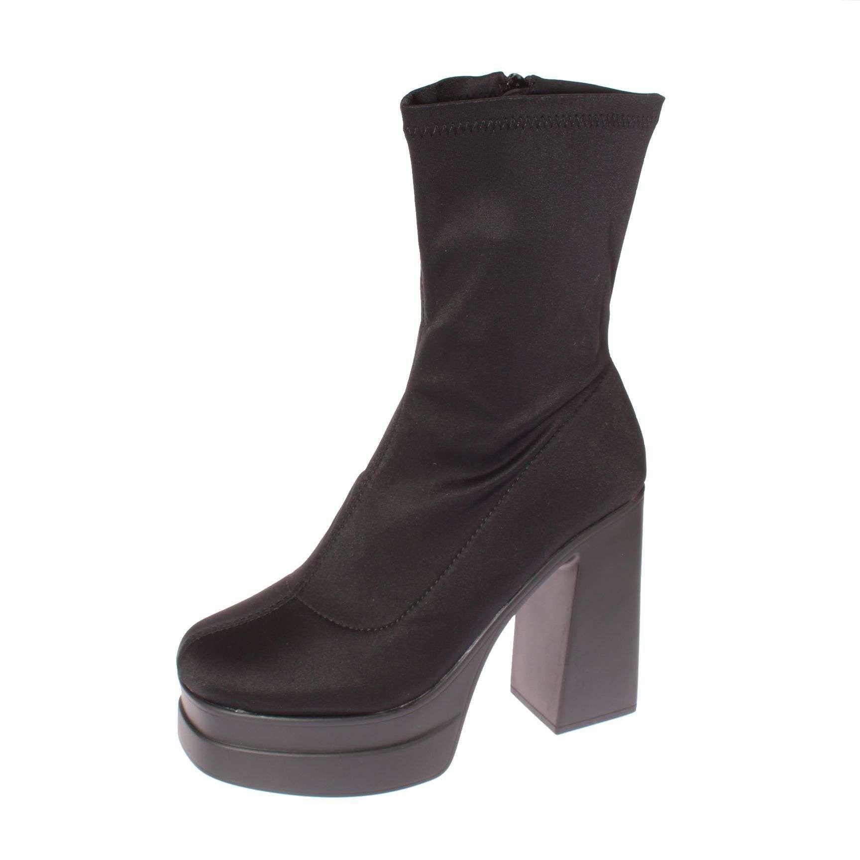 Bota Plataforma Negro Vía Franca Mujer Art: 5A68322BLACK-0