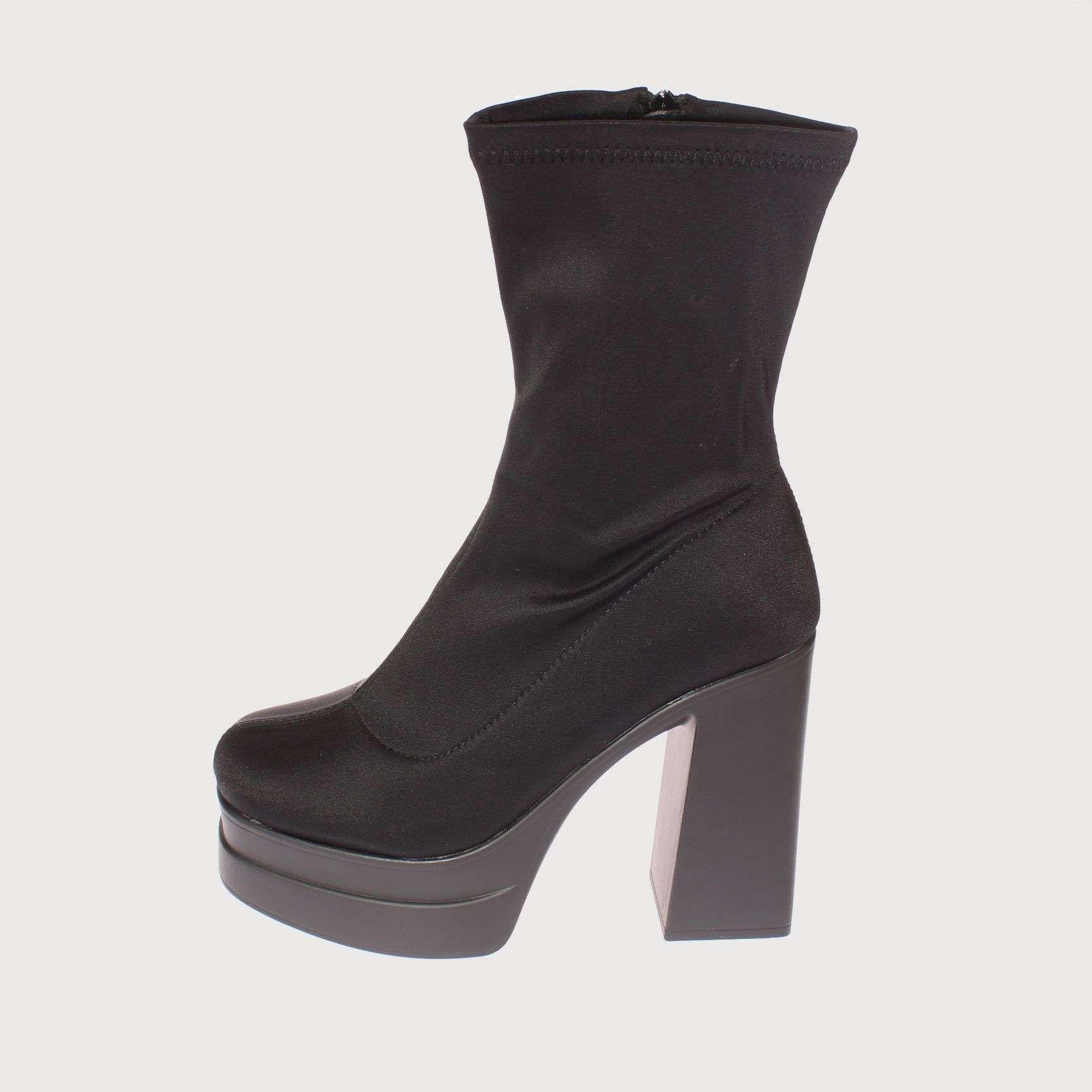 Bota Plataforma Negro Vía Franca Mujer Art: 5A68322BLACK-1
