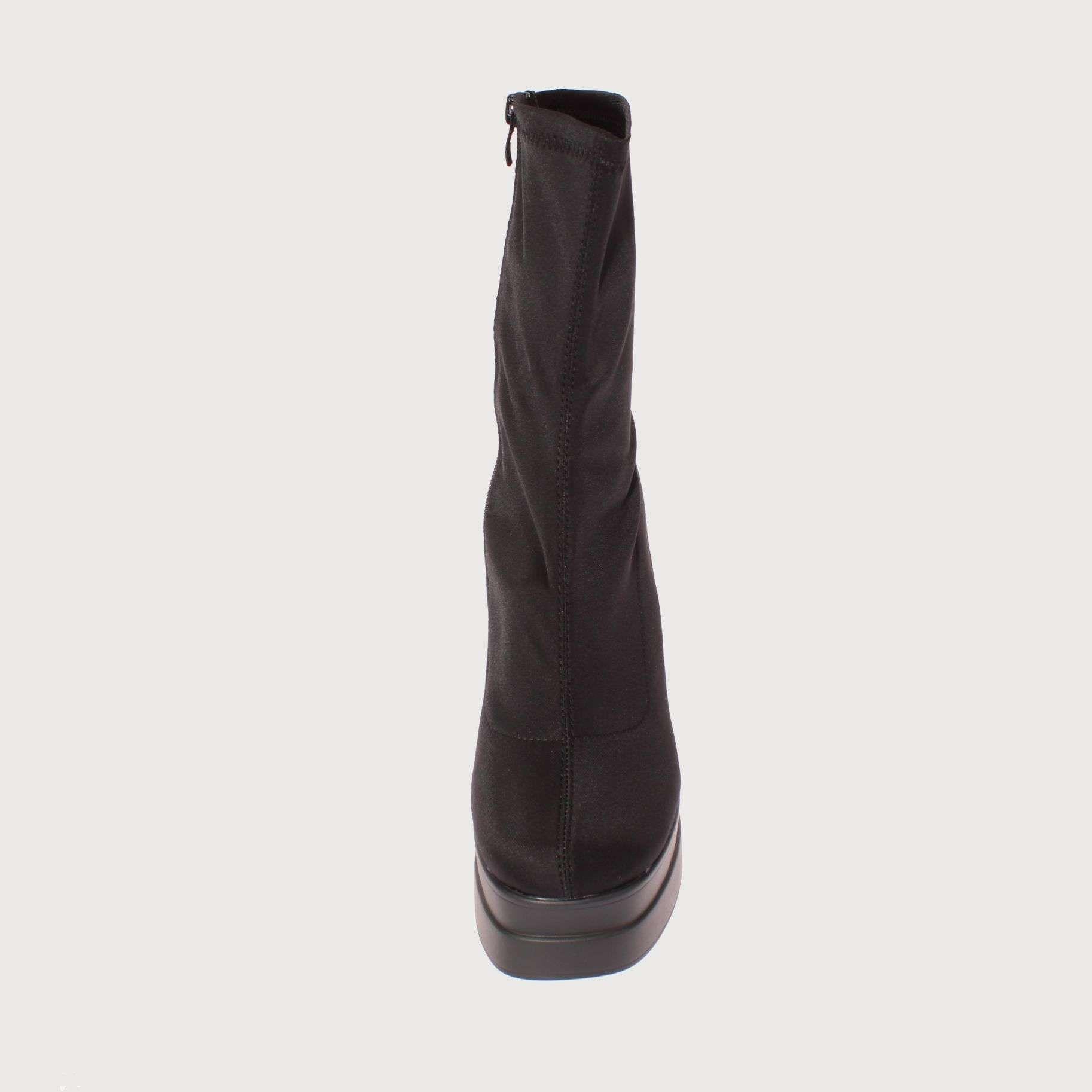 Bota Plataforma Negro Vía Franca Mujer Art: 5A68322BLACK-2