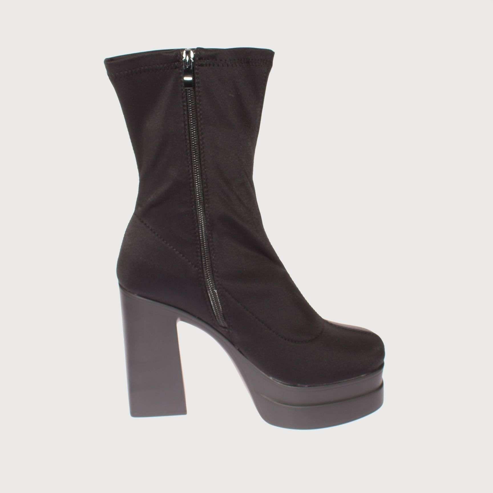 Bota Plataforma Negro Vía Franca Mujer Art: 5A68322BLACK-3