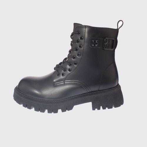 Botín Army Negro Vía Franca Mujer-7
