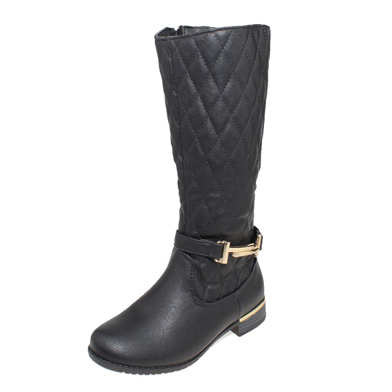 Bota Negro Vía Franca Niña-0