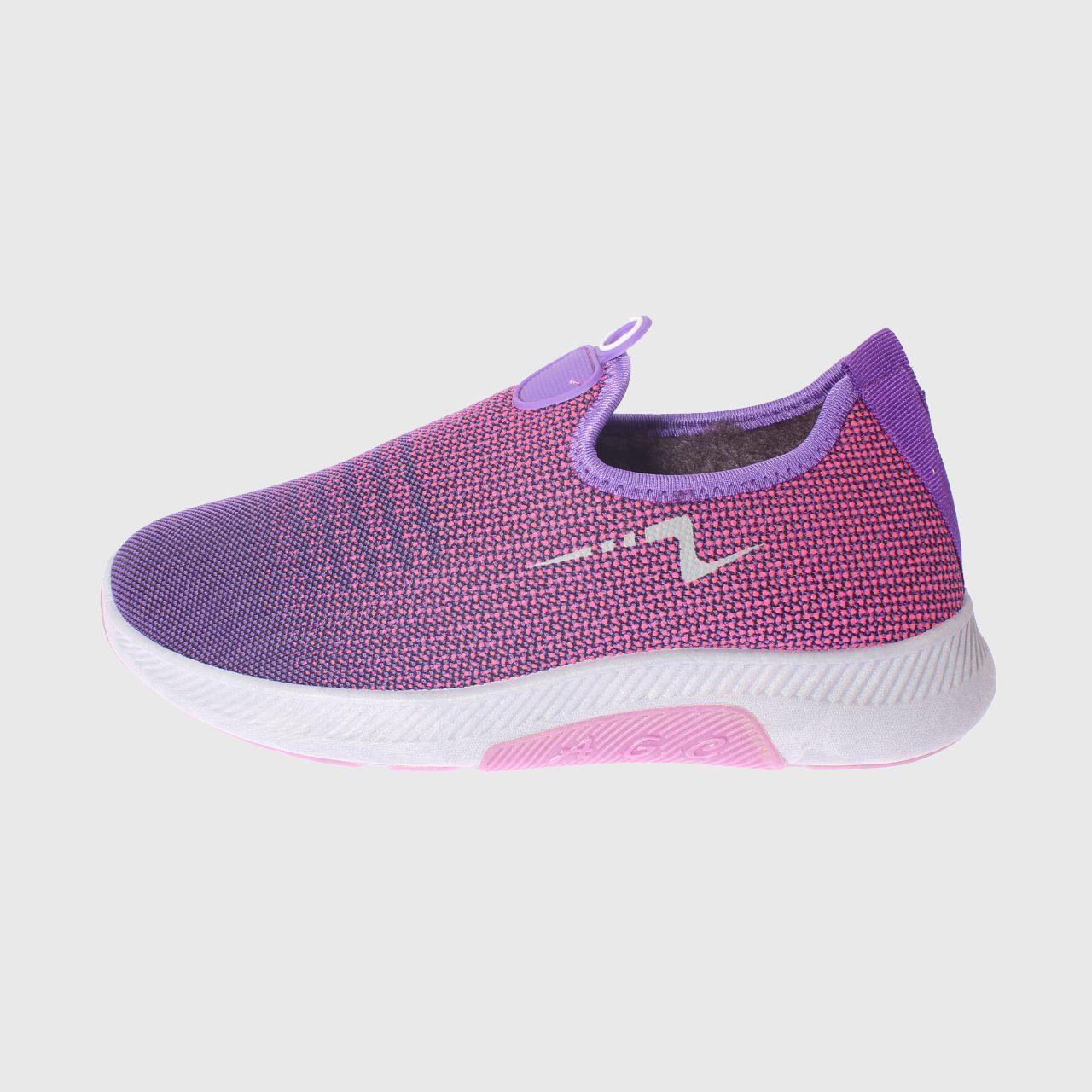 Zapatilla piel invernal Morado/rosa Vía Franca Mujer-1