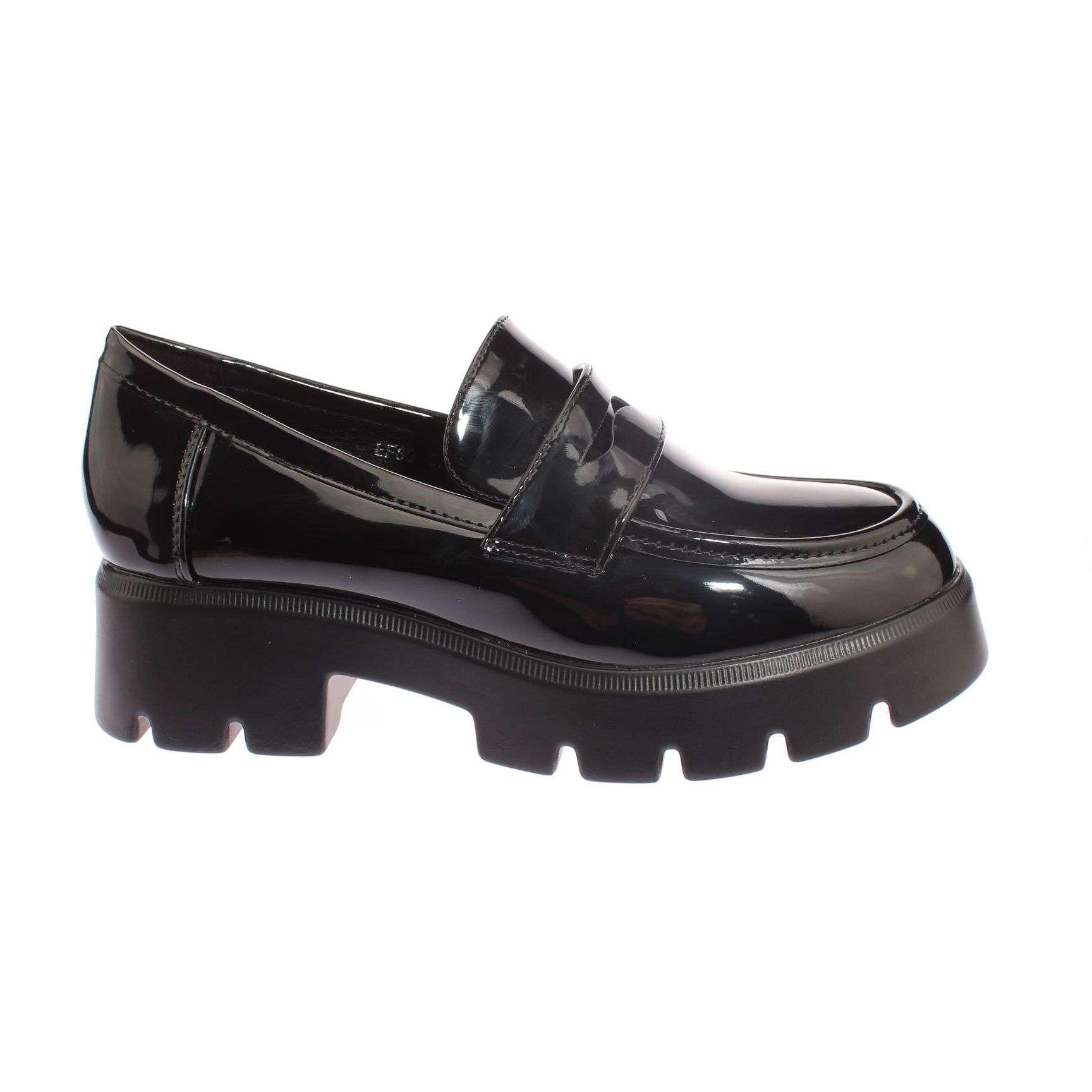Mocasín Negro Vía Franca Mujer Art: 5EF89BLACK-1