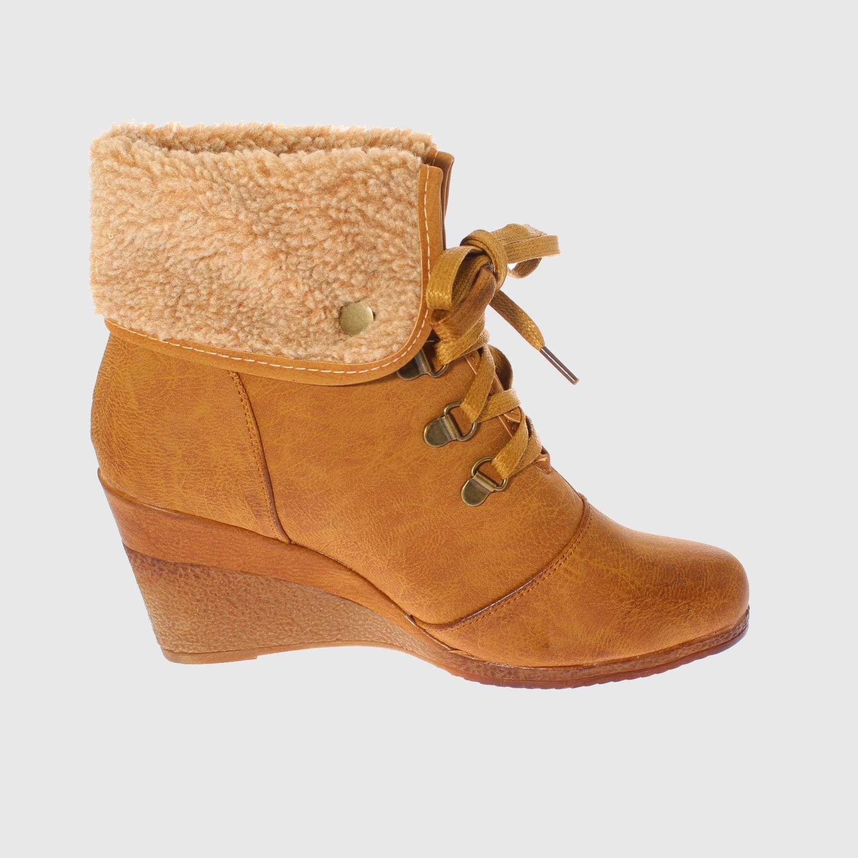 Botín Camel Vía Franca Mujer-3
