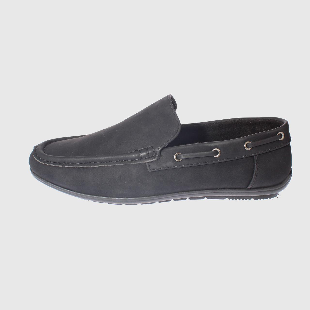Mocasín Negro Vía Franca Hombre-1