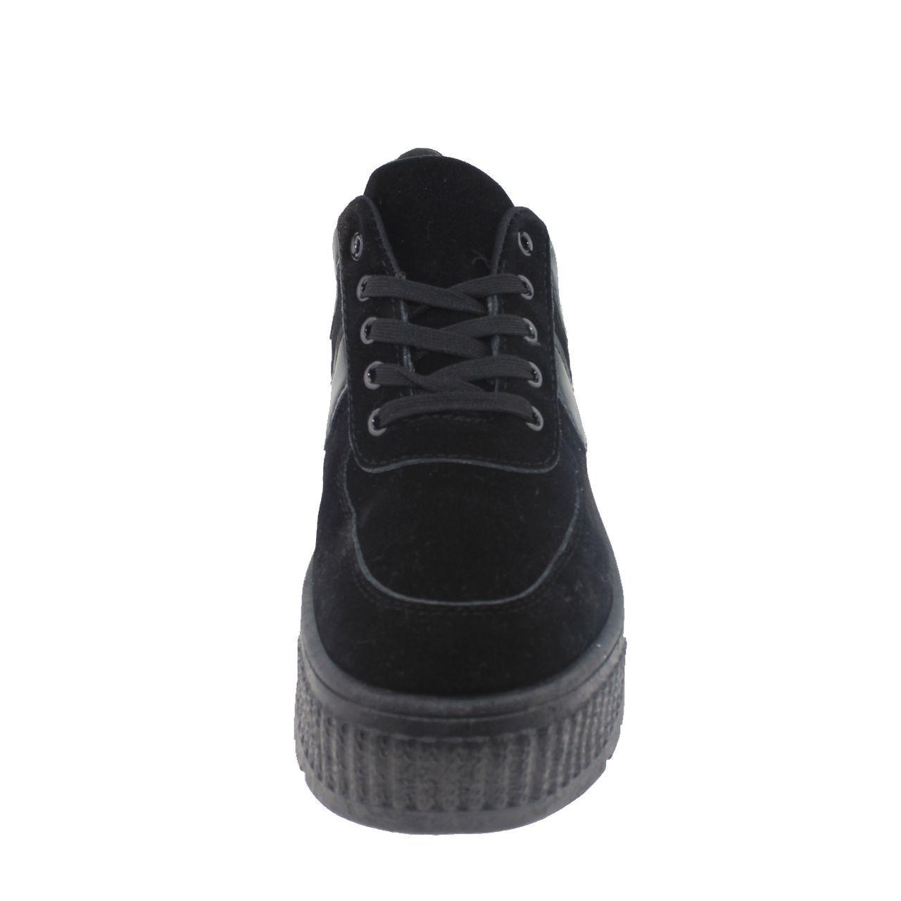 Zapatilla Negro Vía Franca Mujer-3