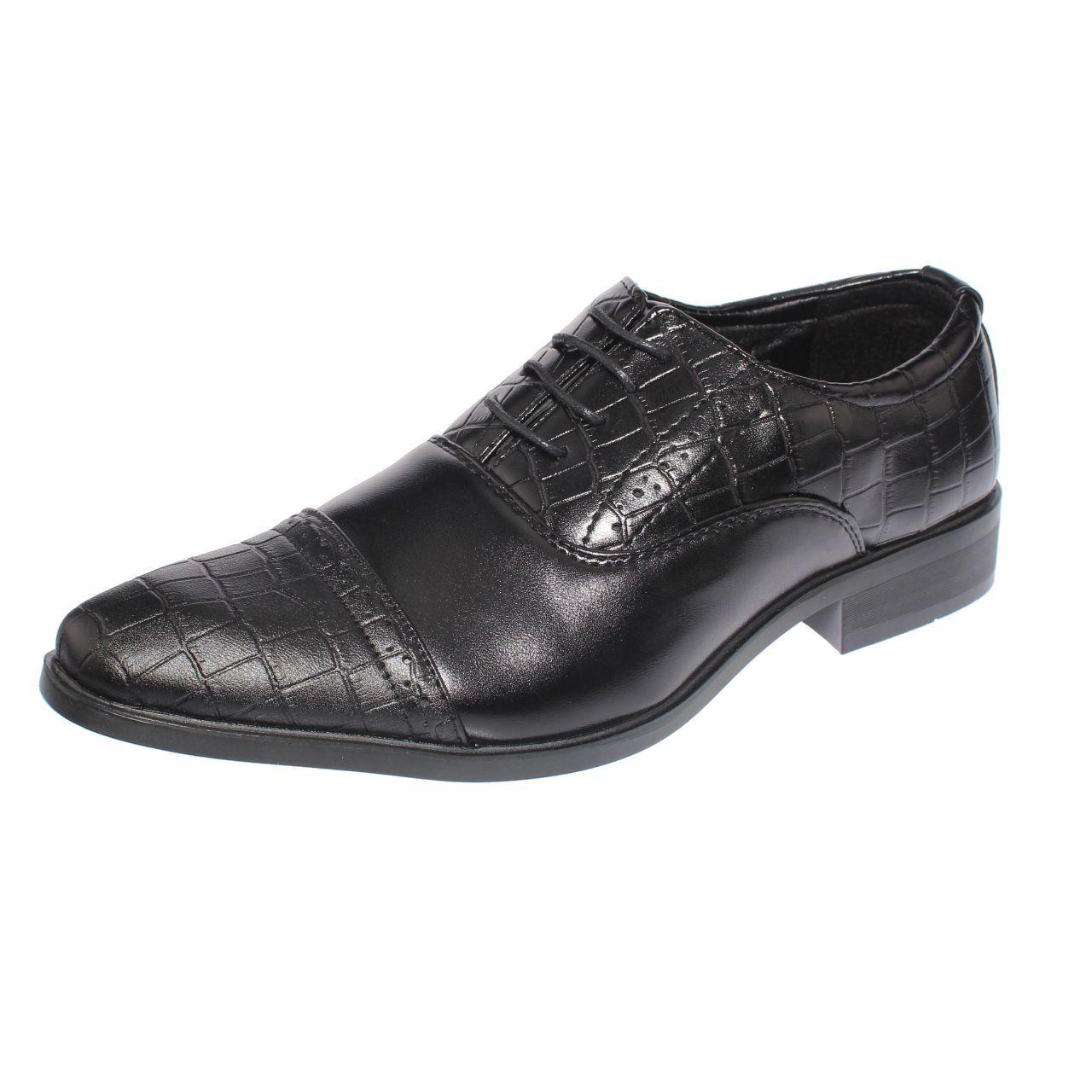 Zapato Formal Negro Vía Franca Hombre-0