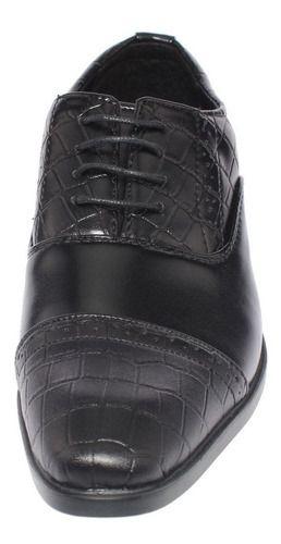 Zapato Formal Negro Vía Franca Hombre-6