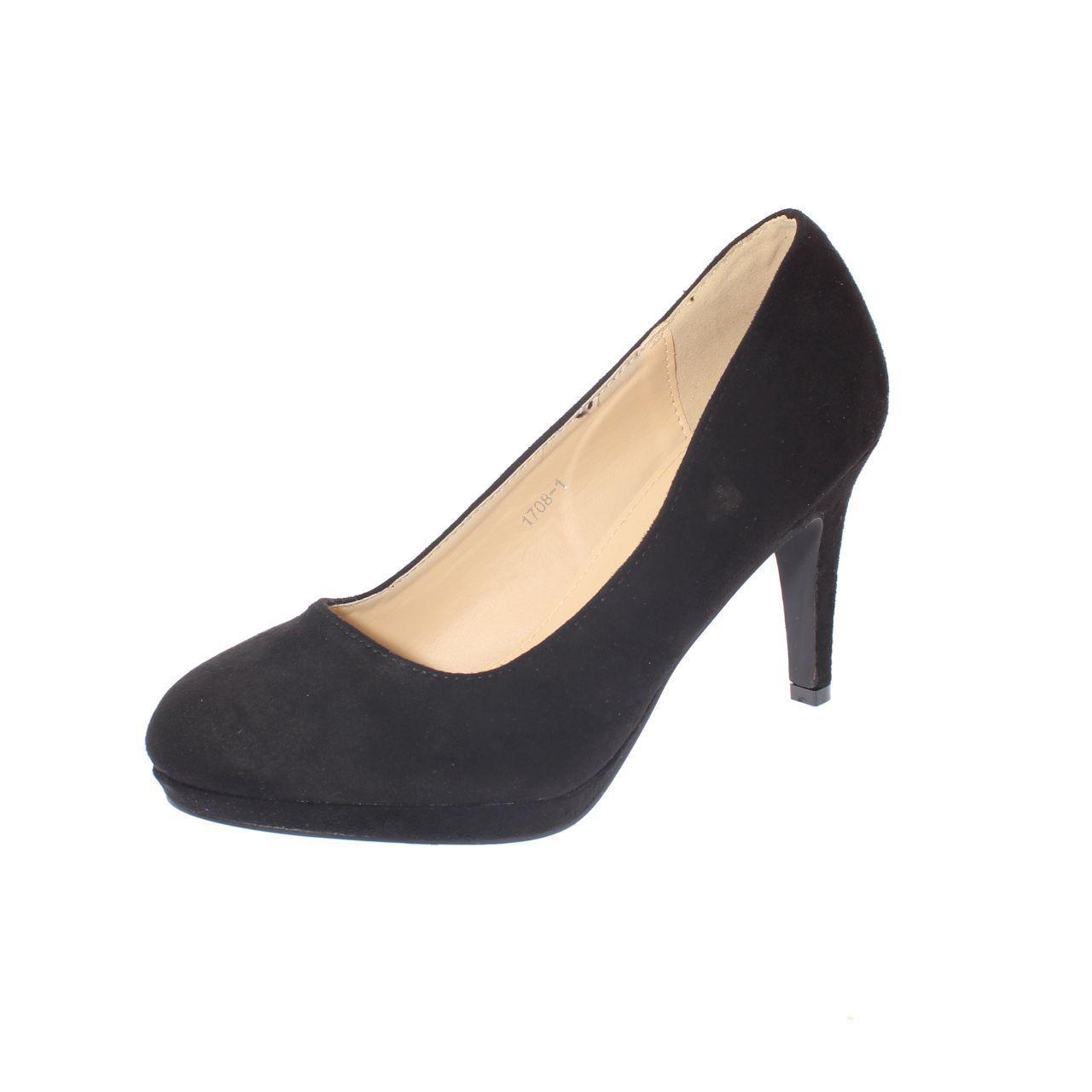 Zapato taco Negro Vía Franca Mujer-0