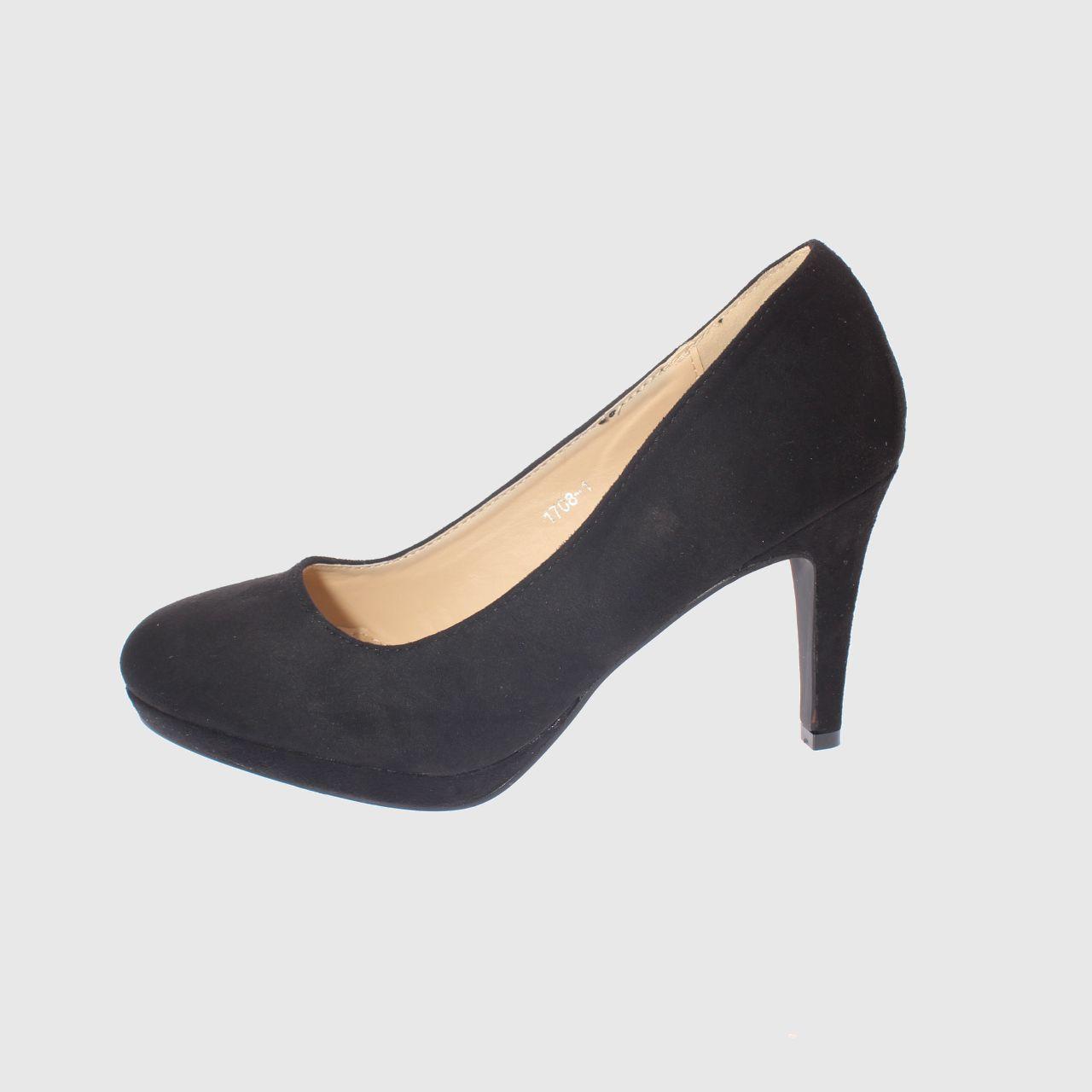 Zapato taco Negro Vía Franca Mujer-1