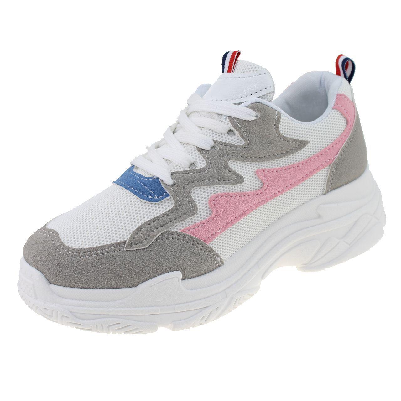 Zapatilla Blanco/Rosa Vía Franca Mujer-0