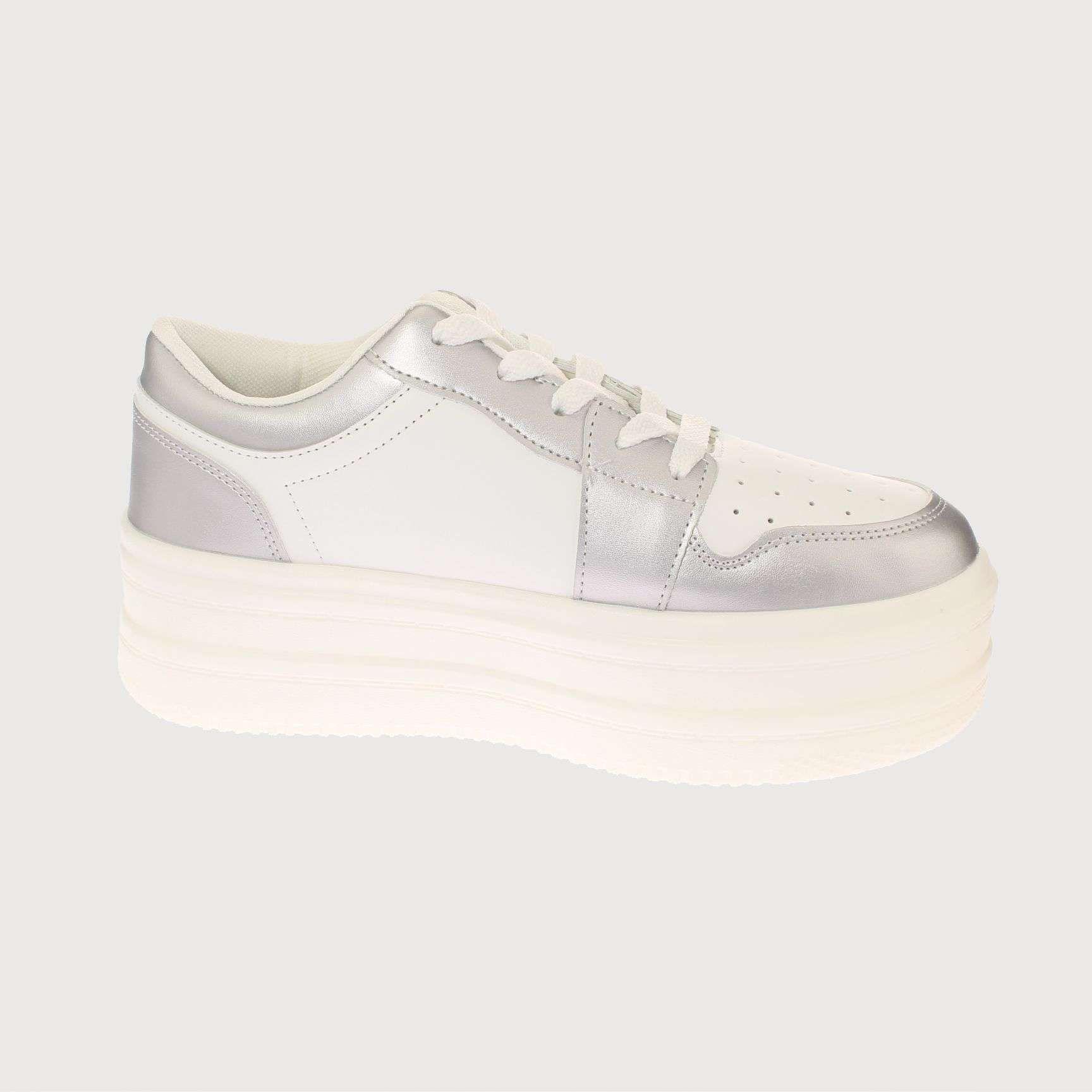 Zapatilla Terraplen Plateado Vía Franca Mujer Art: 5S2011B0092SILVER-3