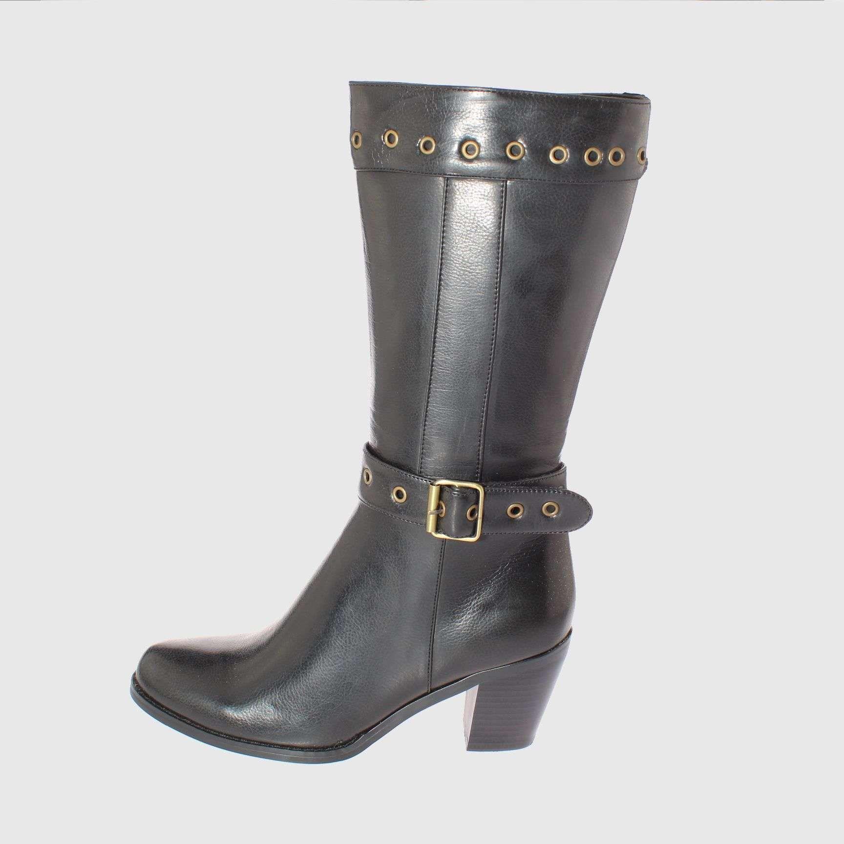 Bota Negro Vía Franca Mujer-1