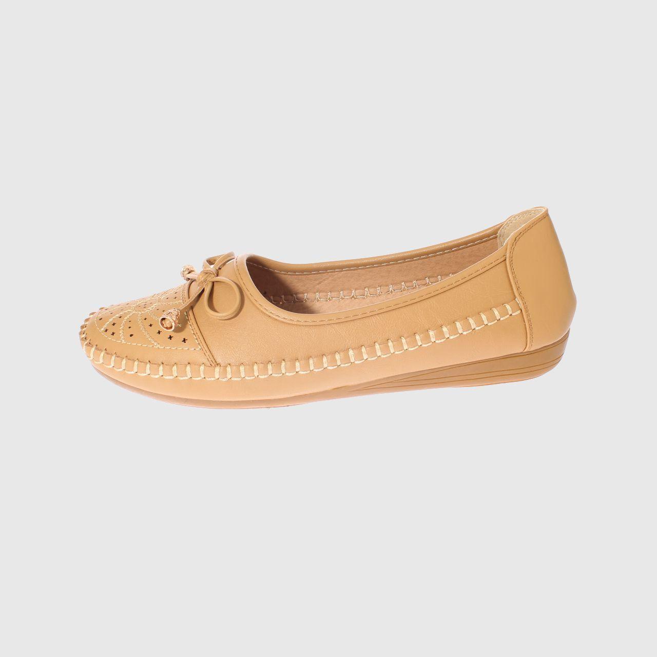 Mocasín Camel Vía Franca Mujer-1
