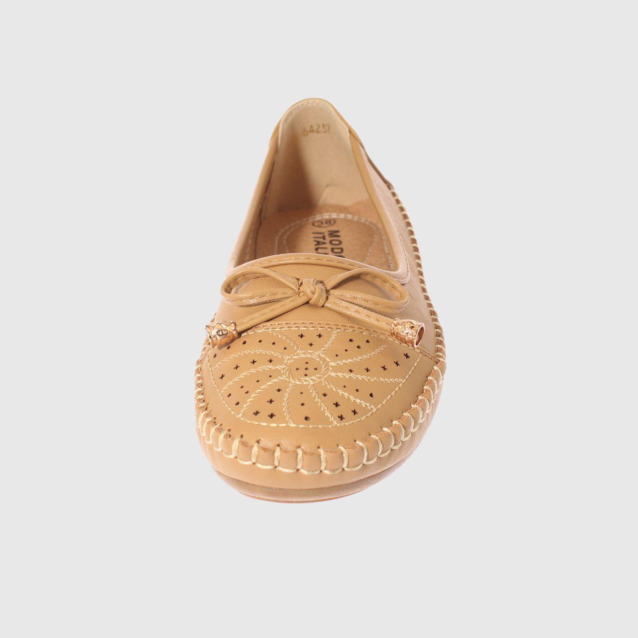 Mocasín Camel Vía Franca Mujer-2