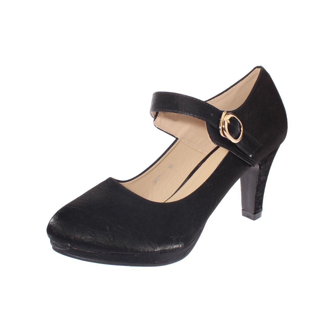 Zapato taco Negro Vía Franca Mujer-0
