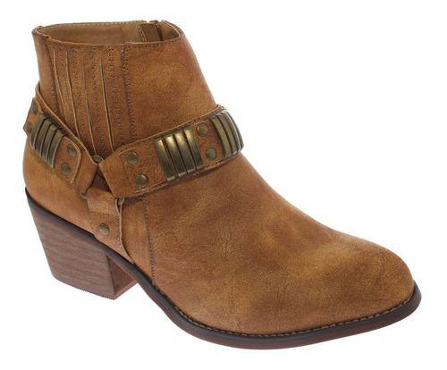 Botín Camel Vía Franca Mujer-4