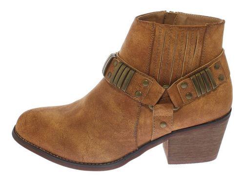 Botín Camel Vía Franca Mujer-5