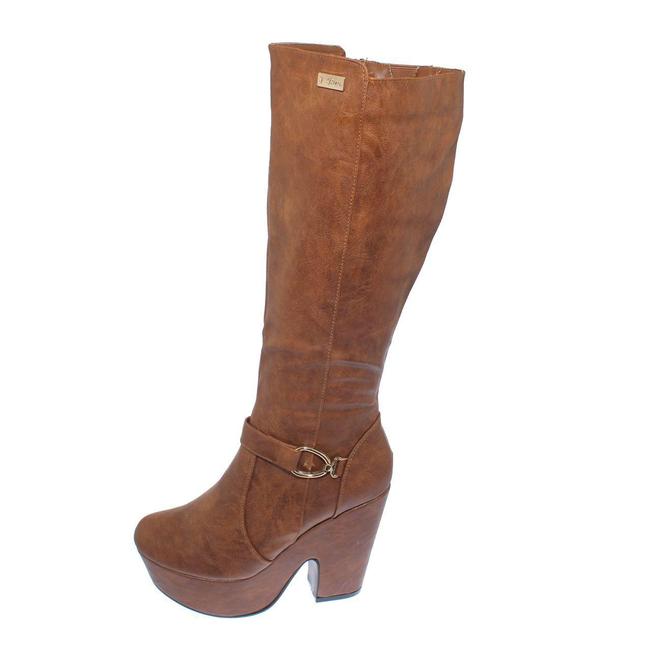 Bota Café Claro Vía Franca Mujer Art: 5GZ6584CAMEL-1