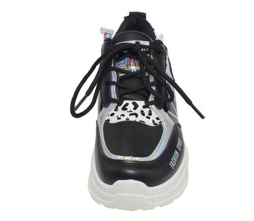 Zapatilla Negro Vía Franca Mujer-2