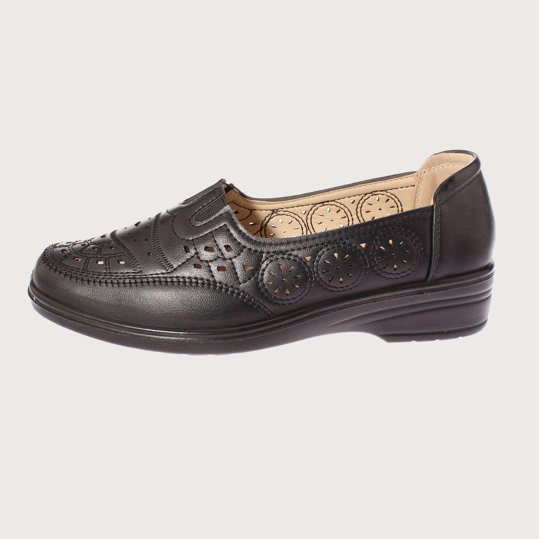 Mocasin Negro Vía Franca Mujer Art: 5UB118BLACK-1