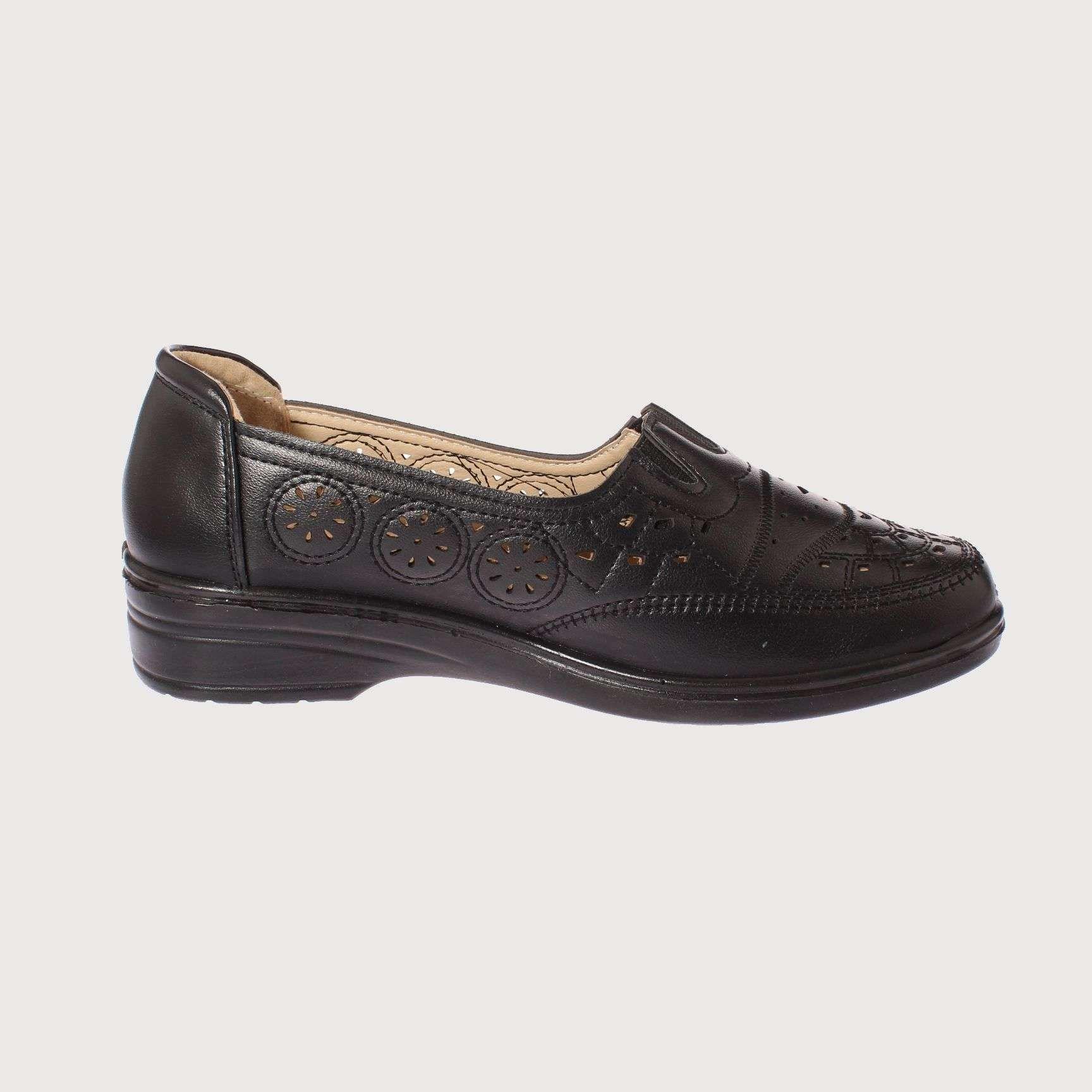 Mocasin Negro Vía Franca Mujer Art: 5UB118BLACK-3