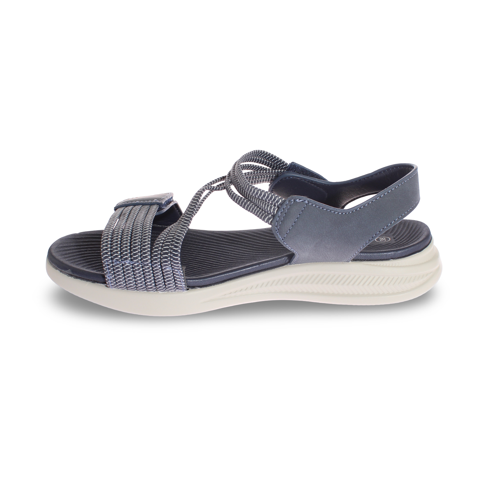 Sandalia confort Azul Vía Franca Mujer Art: 5KD55BLUE-3