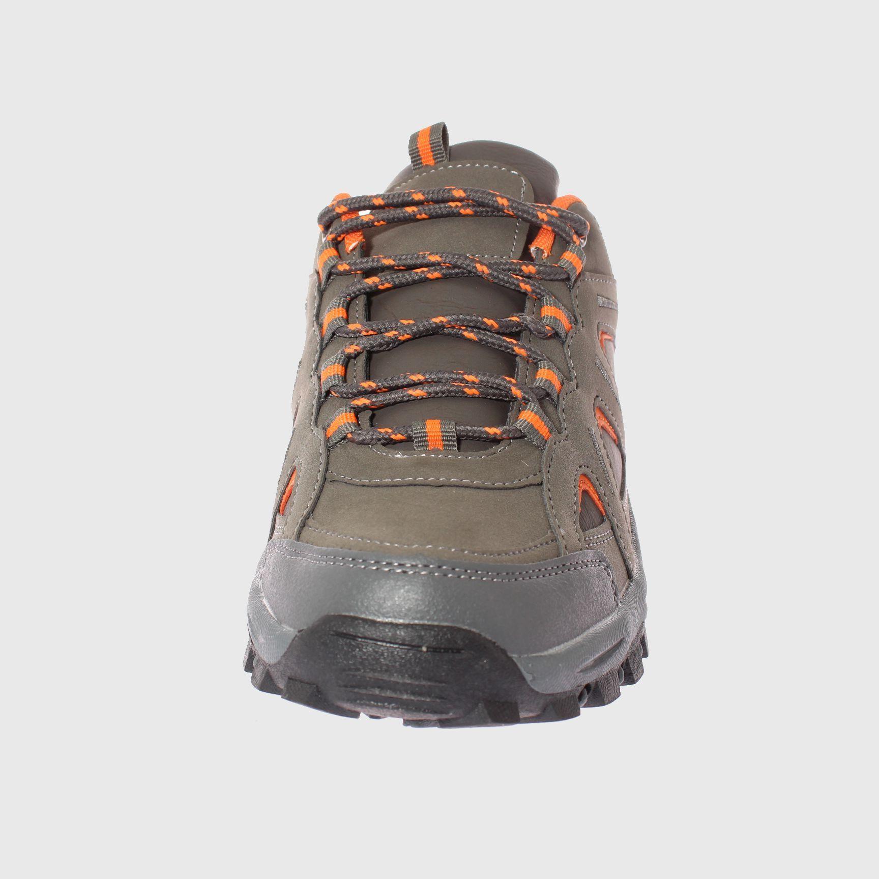Zapatilla Outdoor Gris/naranjo Vía Franca Mujer-4