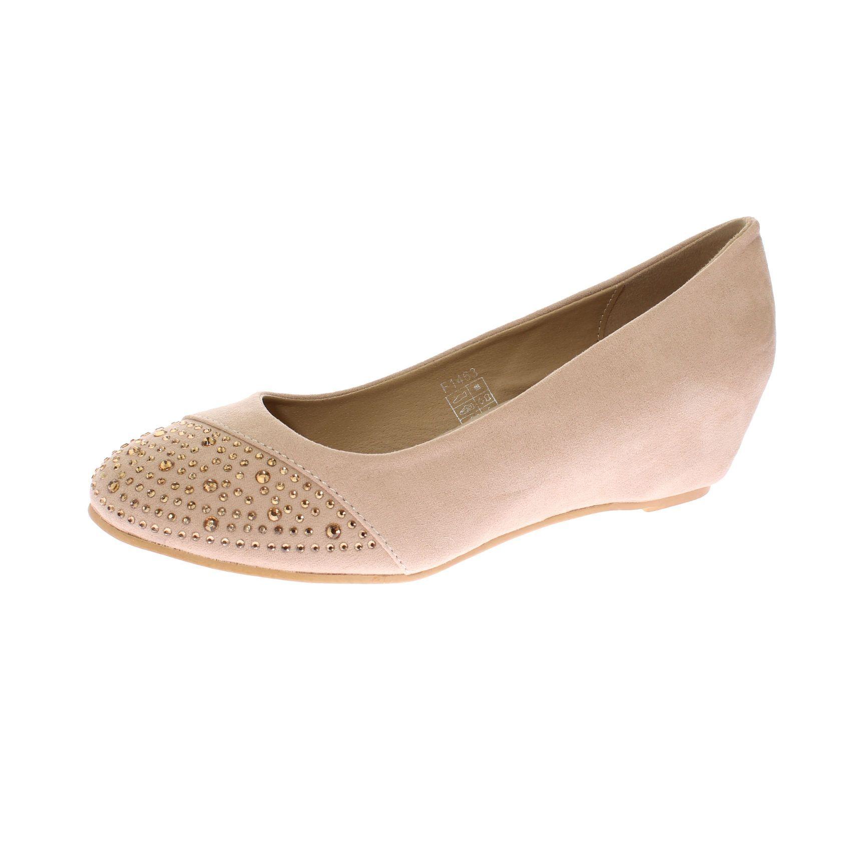 Ballerina cristal Beige Vía Franca Mujer-3