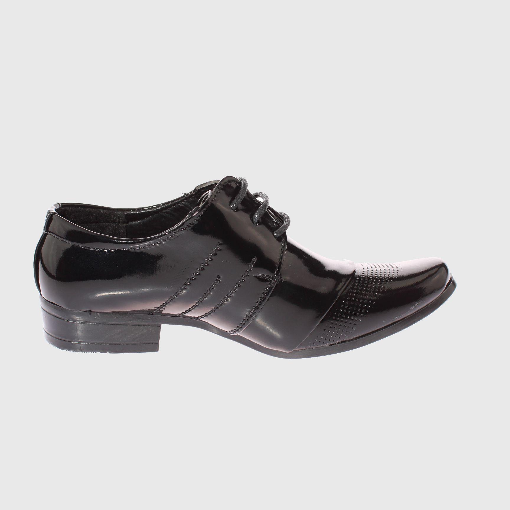Zapato Negro Vía Franca Niño-3