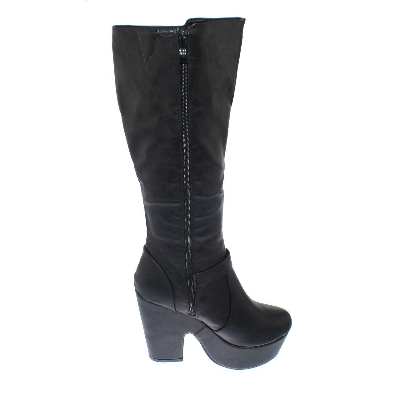 Bota Negro Vía Franca Mujer-3
