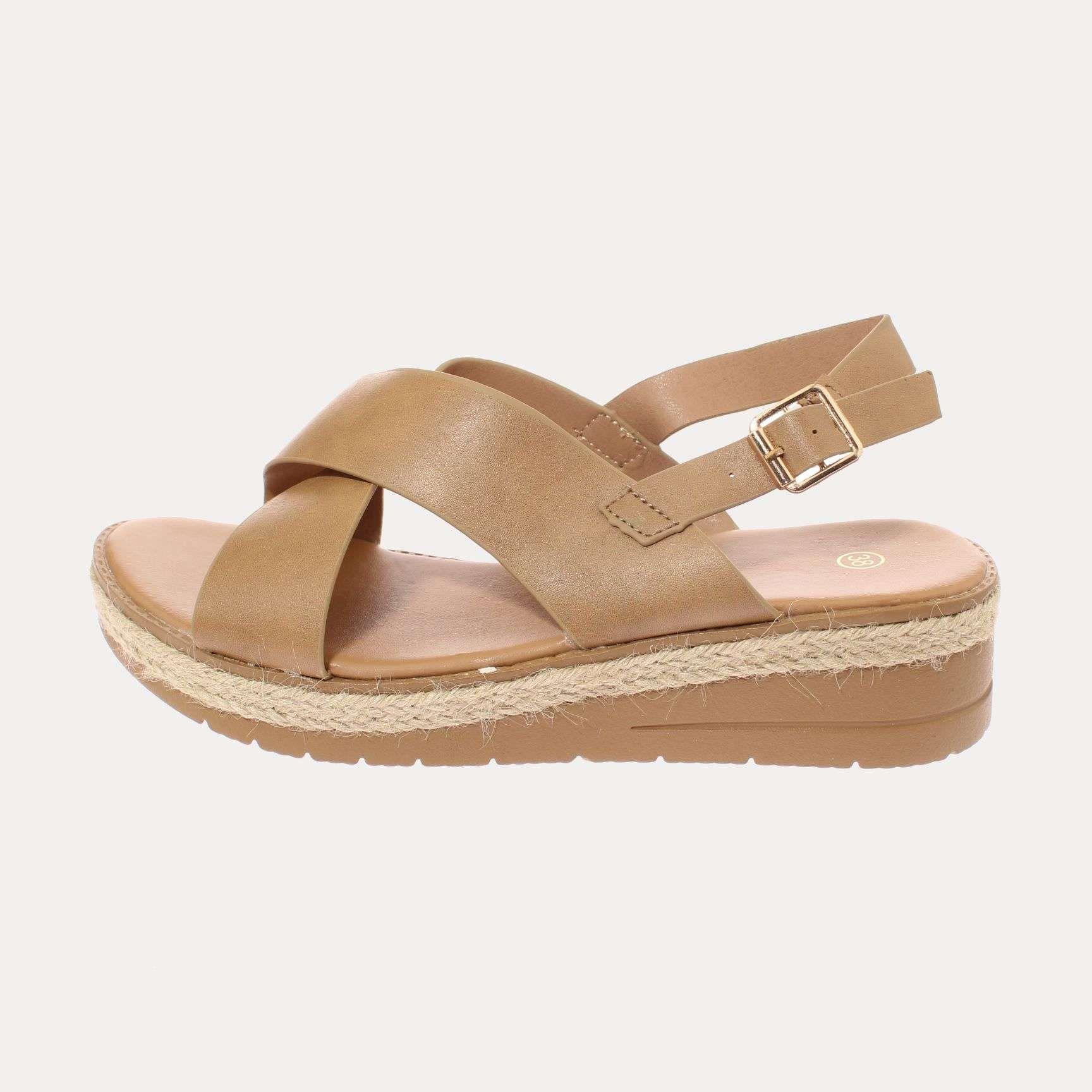 Sandalia Khaki Vía Franca Mujer Art: 52110B31104KAKI-1