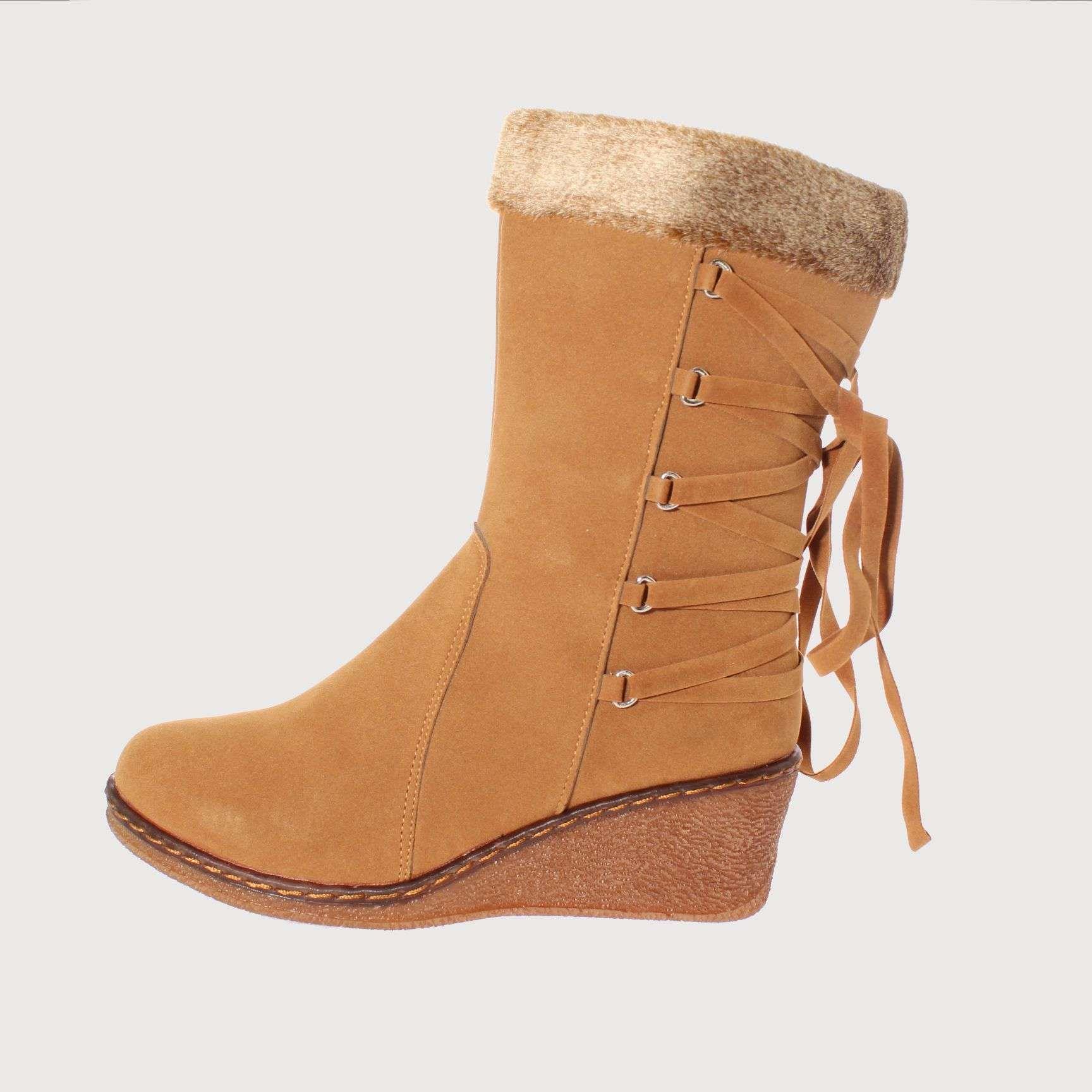 Bota Café Claro Vía Franca Mujer Art: 5NW015CAMEL-1