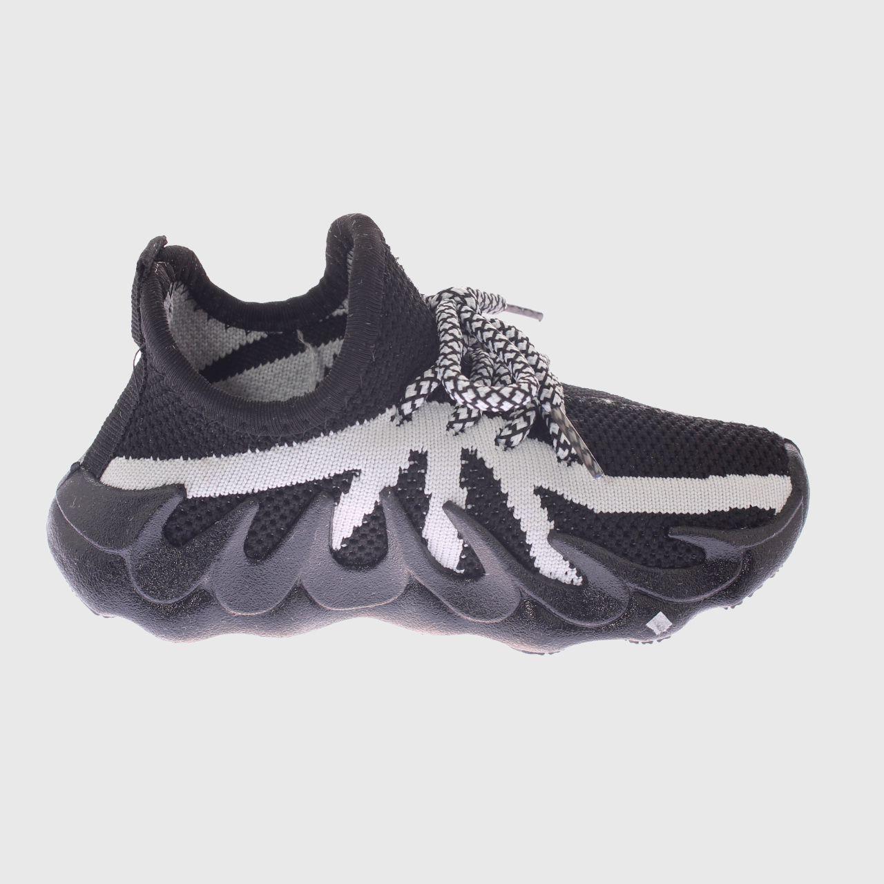 Zapatilla Kids Negro Gris Vía Franca Niño-3