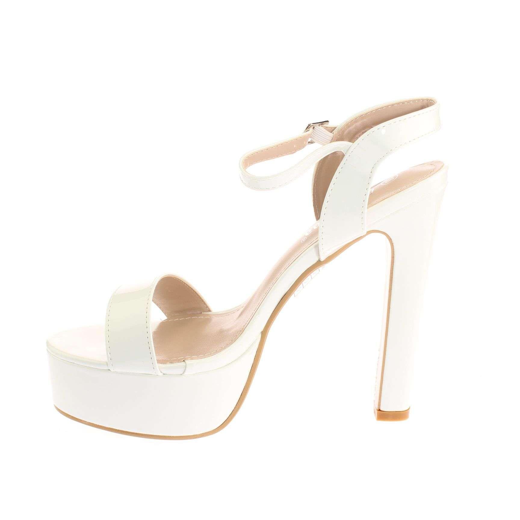 Sandalia Plataforma Blanco Vía Franca Hombre Art: 5M226WHITE-2