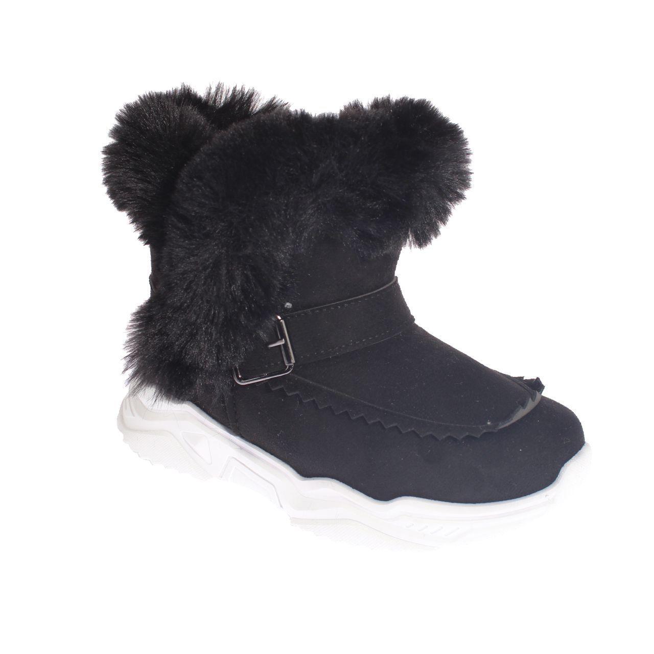 Bota Piel Negro Vía Franca Niña-0