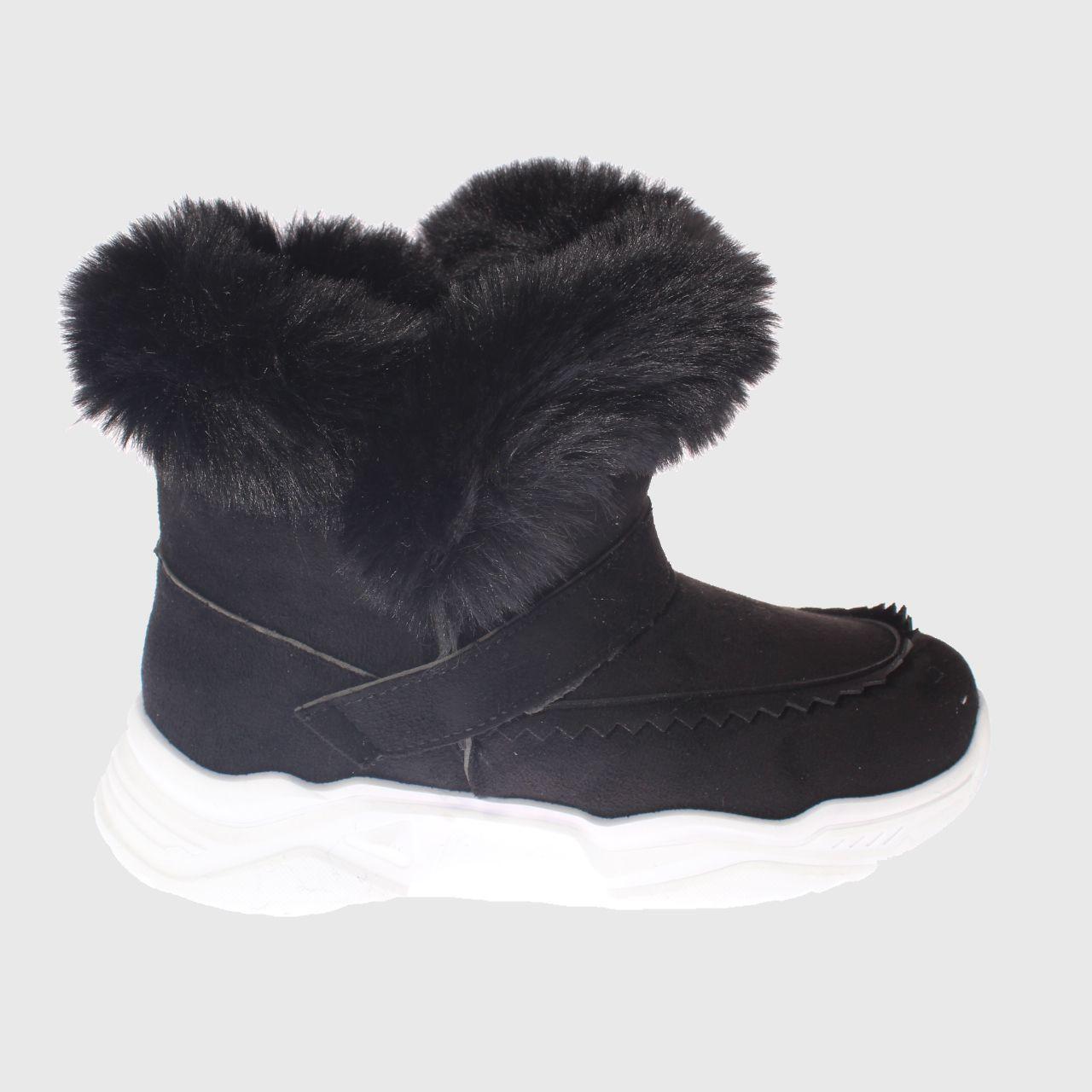 Bota Piel Negro Vía Franca Niña-3
